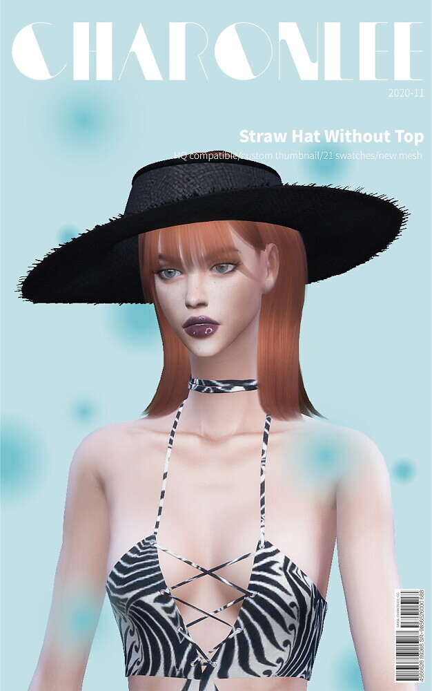 Sims 4 Straw Hat Without Top at Charonlee