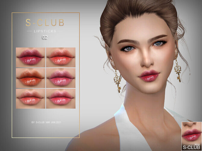 Sims 4 Lipstick 202102 by S Club WM at TSR