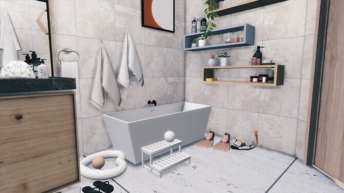 Sims 4 JUST A BATHROOM at MODELSIMS4
