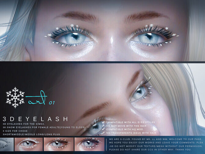 sims 4 3d eyelashes