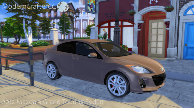 Sims 4 2012 Mazda 3 Grand Touring Sedan at Modern Crafter CC