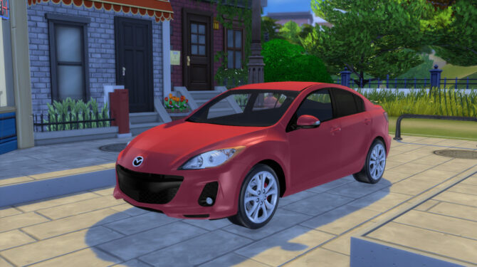 Sims 4 2012 Mazda 3 Grand Touring Sedan at Modern Crafter CC