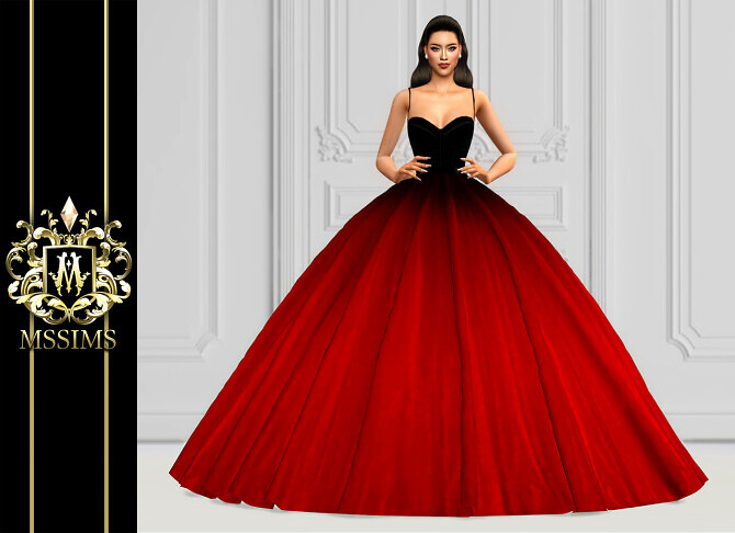 Sims 4 REALNESS GOWN at MSSIMS