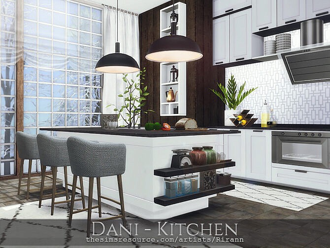 Sims 4 Dani Kitchen by Rirann at TSR
