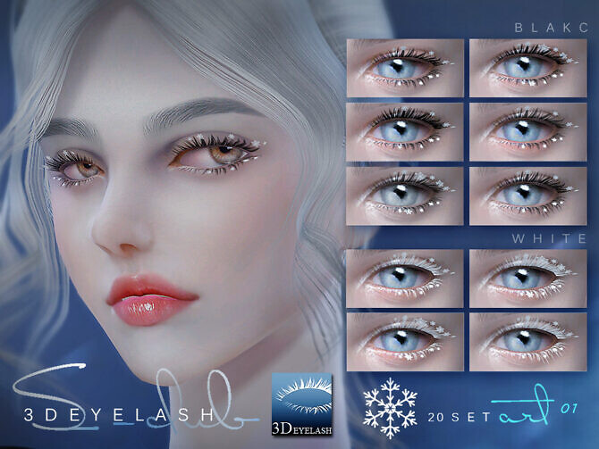 sims 4 3d cc eyelashes