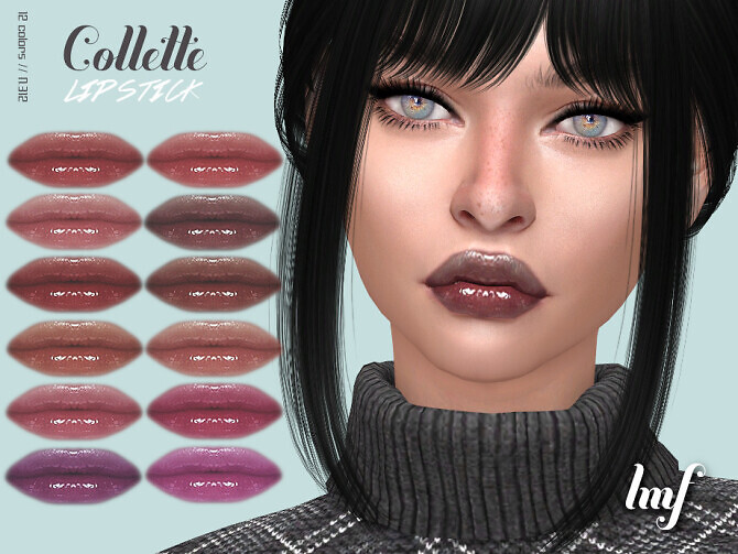Sims 4 IMF Collette Lipstick N.312 by IzzieMcFire at TSR