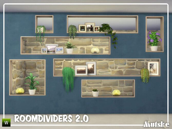 Sims 4 Room dividers 2.0 by mutske at TSR