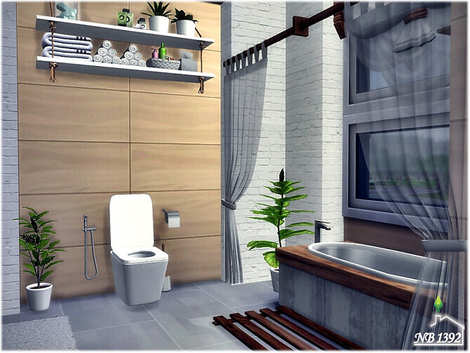 Sims 4 Moderato Bathroom by nobody1392 at TSR