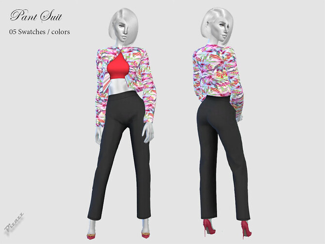 Sims 4 PANT SUIT by pizazz at TSR