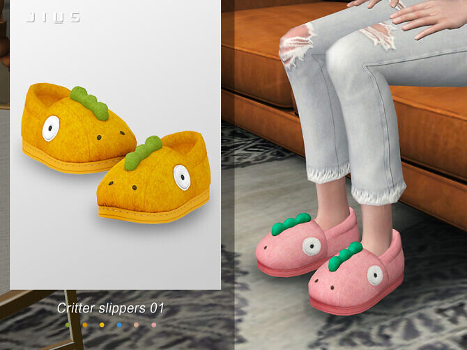 Sims 4 Critter slippers 01 by Jius at TSR