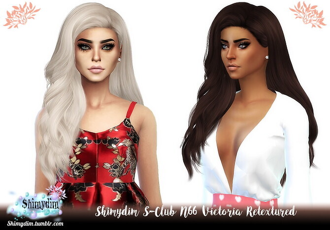 Sims 4 S Club N66 Victoria Hair Retexture at Shimydim Sims