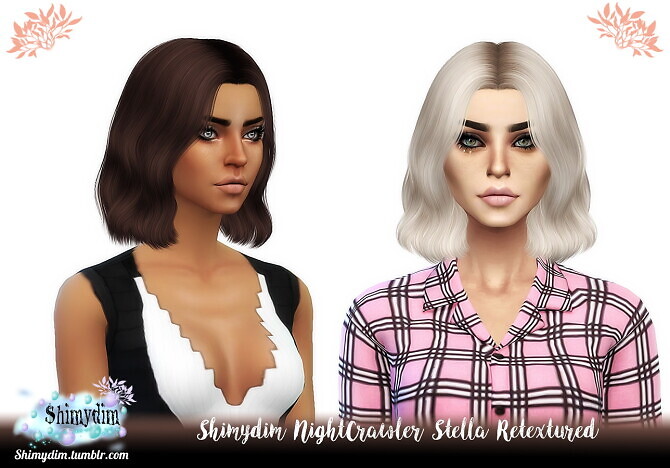 Sims 4 NightCrawler Stella Hair Retexture at Shimydim Sims