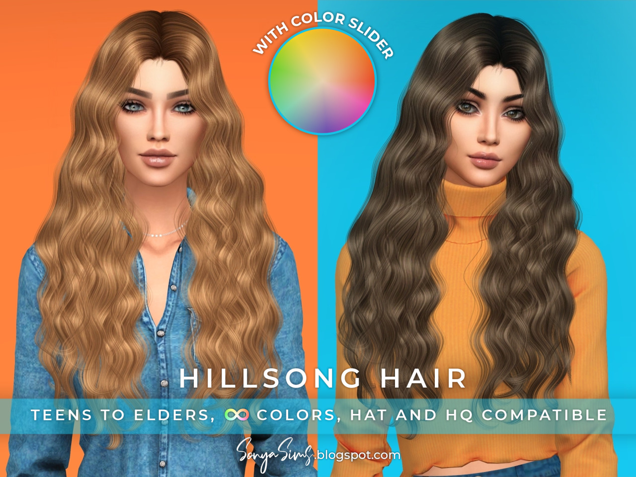 HillSong & Ruel Hairs at Sonya Sims » Sims 4 Updates