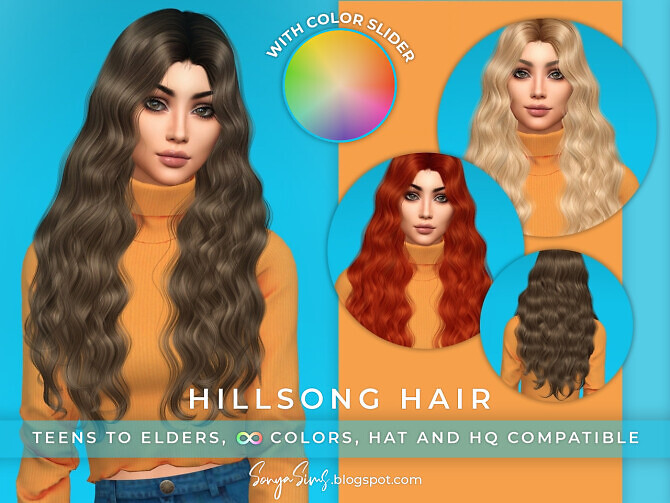 Sims 4 HillSong & Ruel Hairs at Sonya Sims