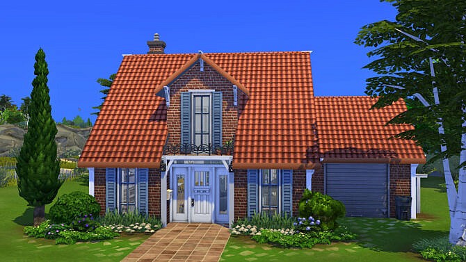 Sims 4 La Petite Brique Home at Frenchie Sim