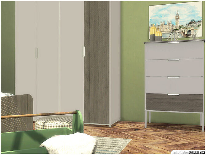 Sims 4 York Young Bedroom by ArtVitalex at TSR