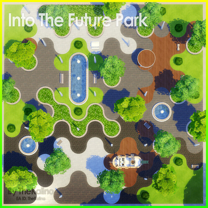 Sims 4 Into The Future Park at Kalino