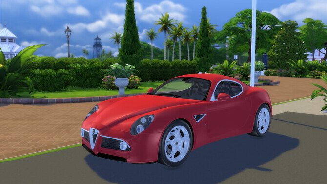 Sims 4 2007 Alfa Romeo 8C Competizione at Modern Crafter CC