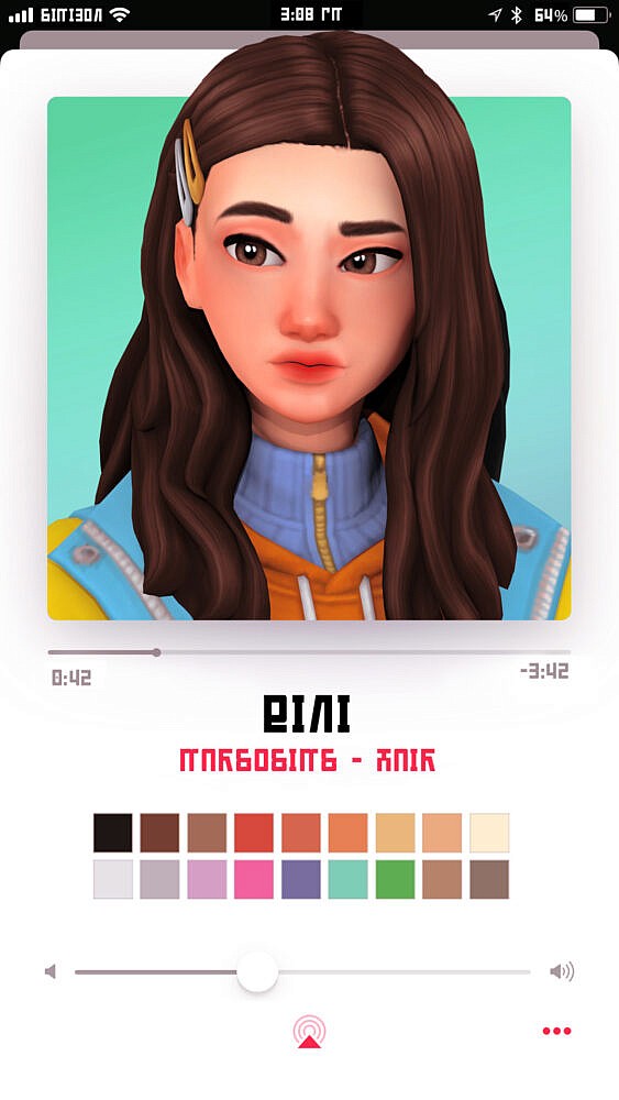 Sims 4 Bini hair at Marso Sims