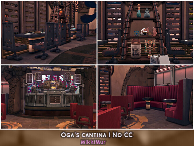 Sims 4 Oga’s Cantina at MikkiMur