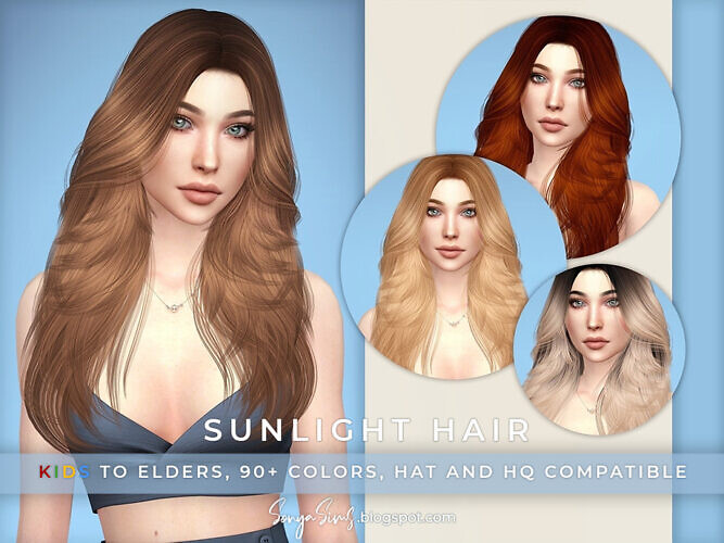 Sunlight Hair Females By Sonyasims Cc