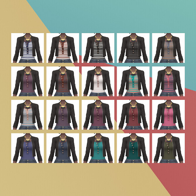 Sims 4 Leather Jacket & Shorts at Busted Pixels