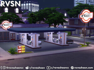 Highway Petrol Gas Station Set By Ravasheen