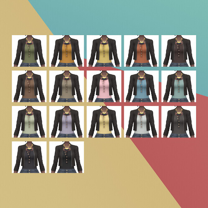 Sims 4 Leather Jacket & Shorts at Busted Pixels
