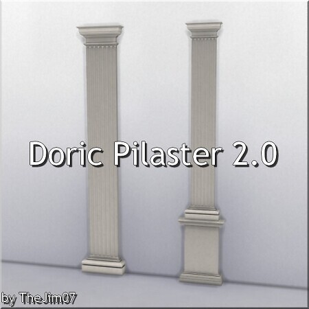 Doric Pilasters 2.0 by TheJim07 at Mod The Sims