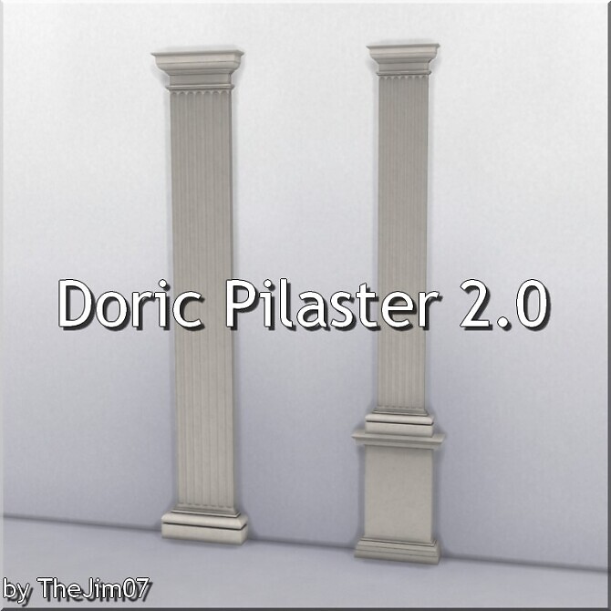 Sims 4 Doric Pilasters 2.0 by TheJim07 at Mod The Sims