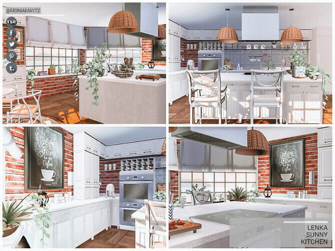 Sims 4 Lenka Sunny Kitchen by Moniamay72 at TSR