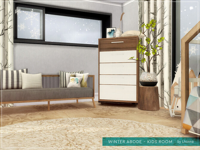 Sims 4 Winter Abode Kids Room by Lhonna at TSR