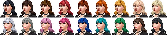 Sims 4 Fortnite Siren Hair Conversion/Edit at Busted Pixels