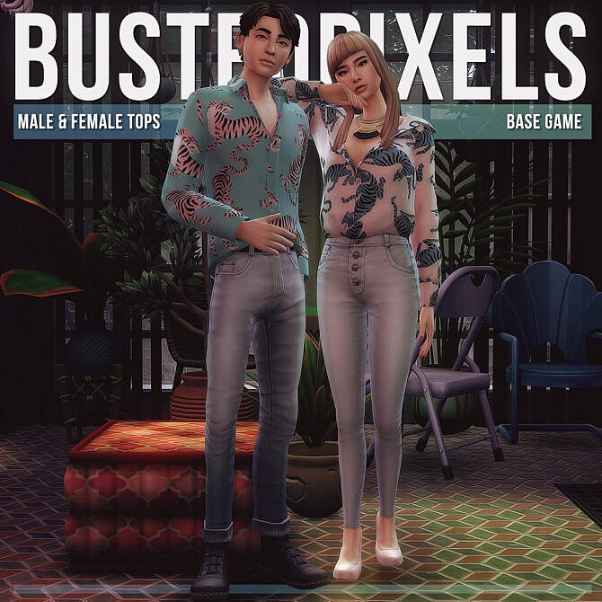 Sims 4 Male & Female Tops at Busted Pixels