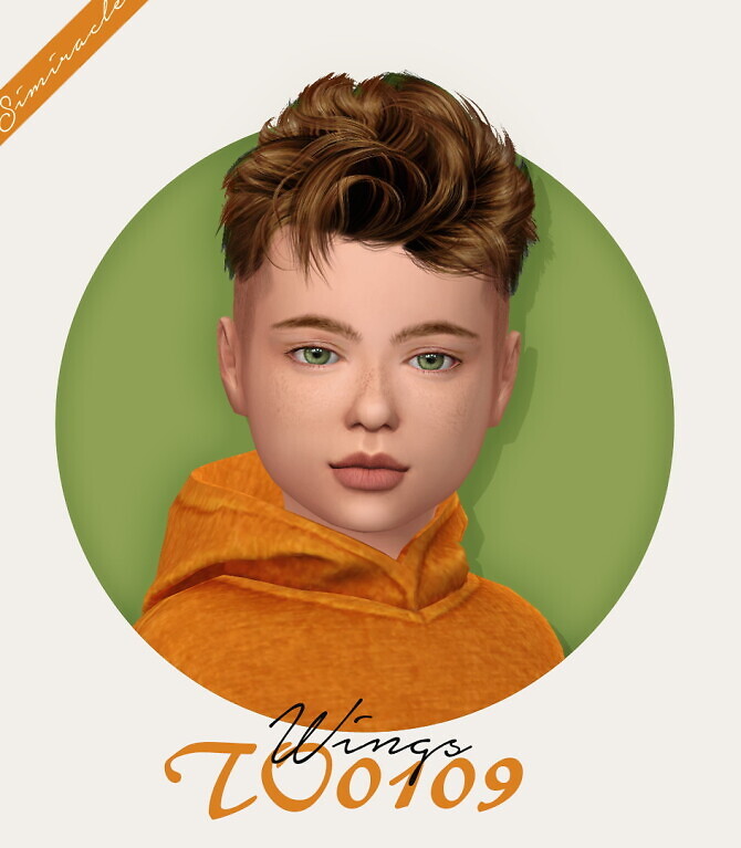 Sims 4 Wings TO0109 Hair Kids Version at Simiracle