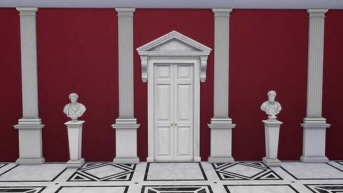 Sims 4 Doric Pilasters 2.0 by TheJim07 at Mod The Sims