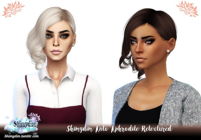 Sims 4 Anto Aphrodite + Bonfire + Galaxy   Hair Retextures at Shimydim Sims