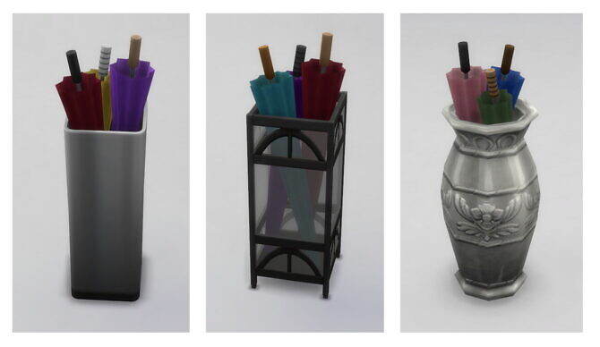 Sims 4 Umbrella Stand Collection by Menaceman44 at Mod The Sims