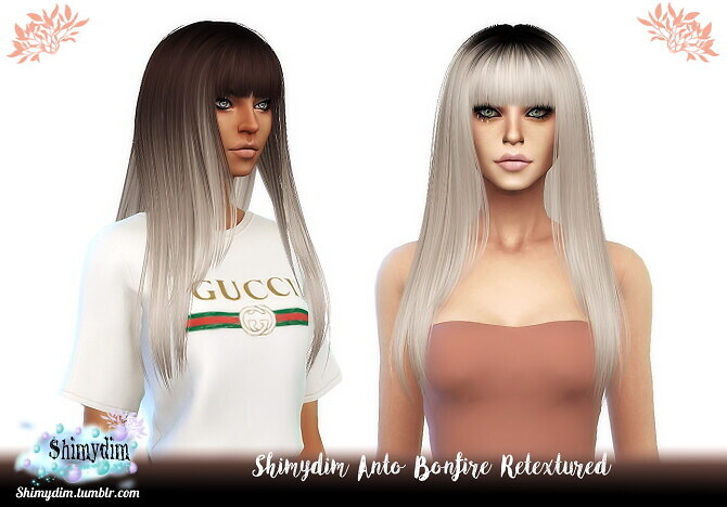 Sims 4 Anto Aphrodite + Bonfire + Galaxy   Hair Retextures at Shimydim Sims