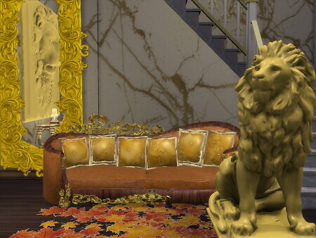 Magestic Gilded Couch at Anna Quinn Stories