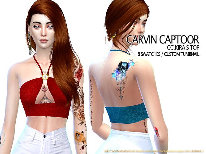 Sims 4 Kira S Top by carvin captoor at TSR