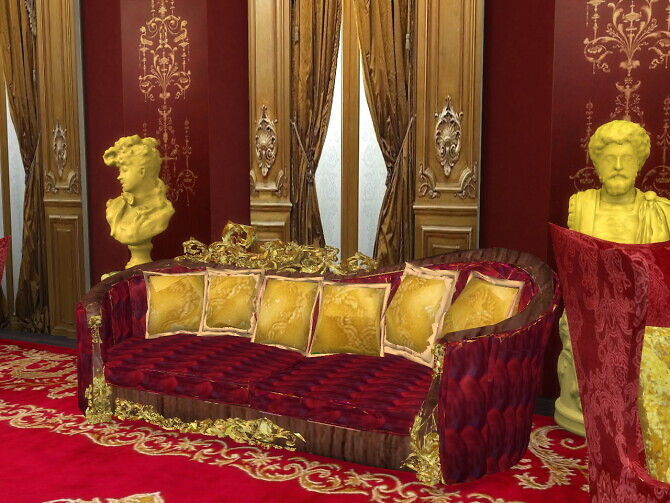 Sims 4 Magestic Gilded Couch at Anna Quinn Stories