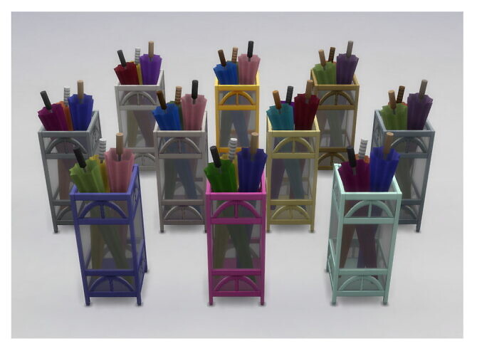 Sims 4 Umbrella Stand Collection by Menaceman44 at Mod The Sims