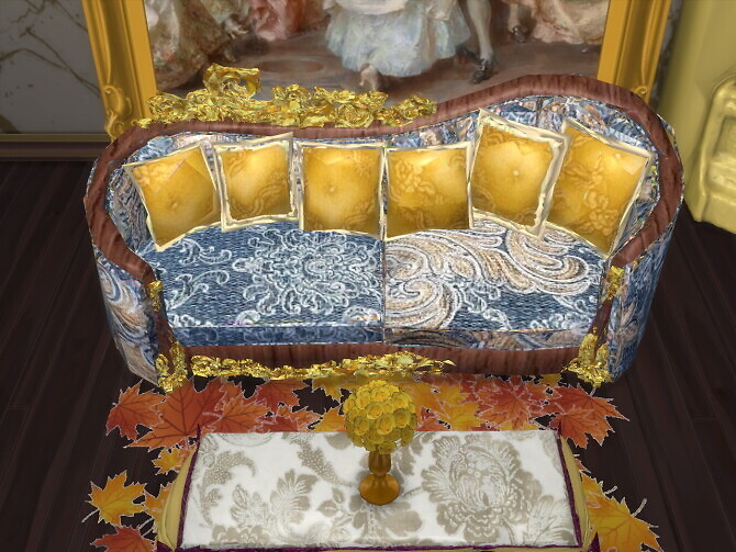 Sims 4 Magestic Gilded Couch at Anna Quinn Stories