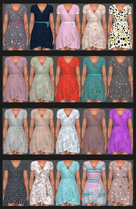 Sims 4 Sifix Dress Recolors Part 2 at Annett’s Sims 4 Welt