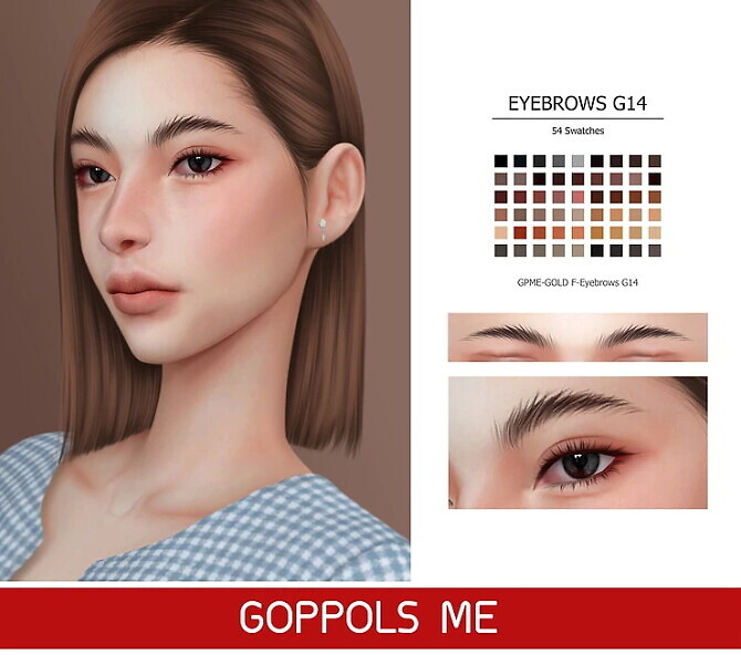 Sims 4 GPME GOLD F Eyebrows G14 at GOPPOLS Me