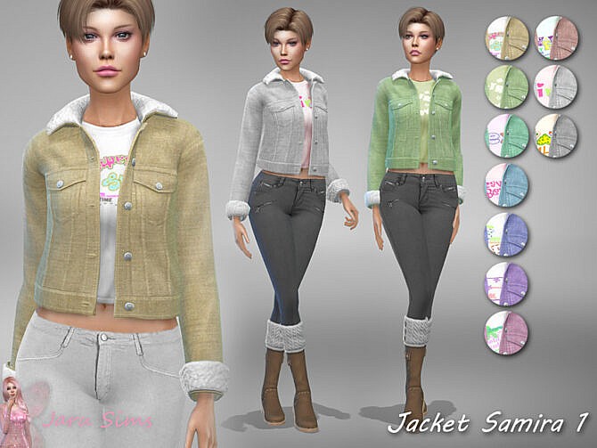Sims 4 Jacket Samira 1 by Jaru Sims at TSR