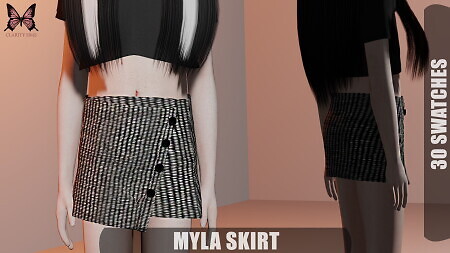 Myla Skirt at Clarity Sims