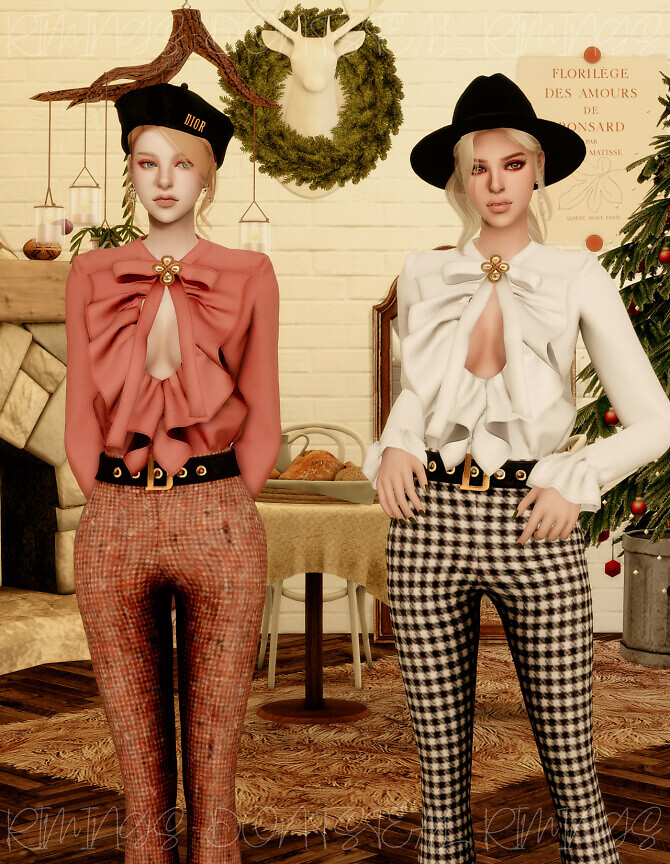 Sims 4 Happy Christmas Suit Set at RIMINGs