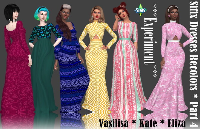 Sims 4 Sifix Dress Recolors Part 4 at Annett’s Sims 4 Welt